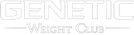 Text 'GENETIC WEIGHT CLUB' in a bold, sans-serif font on a white background