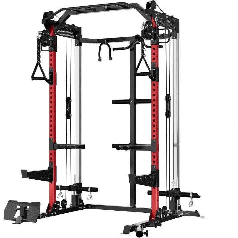 Dual Pulley Power Cage Workout Machine